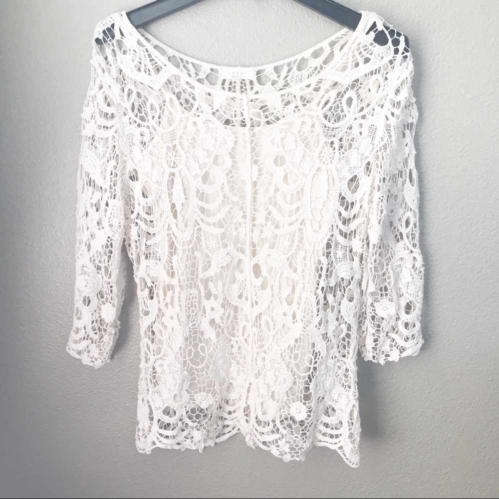 ADIVA Boho Chic Crochet Knit Top